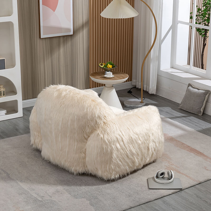 53 Modern Beige Bean Bag Sofa Chair