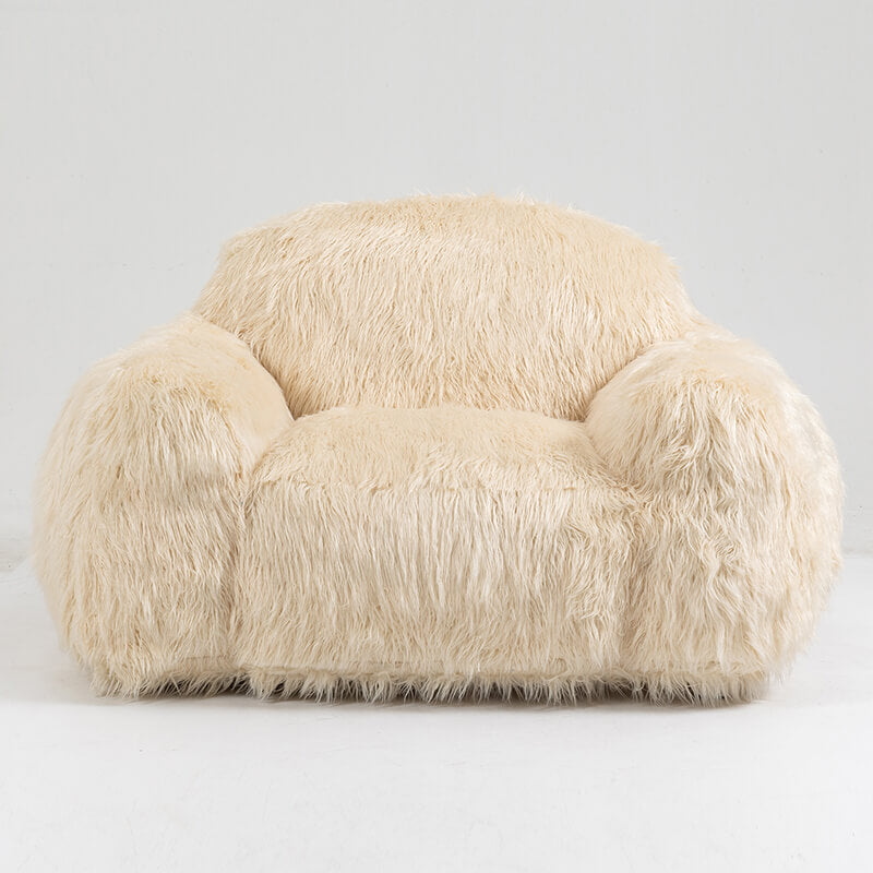 53 Modern Beige Bean Bag Sofa Chair