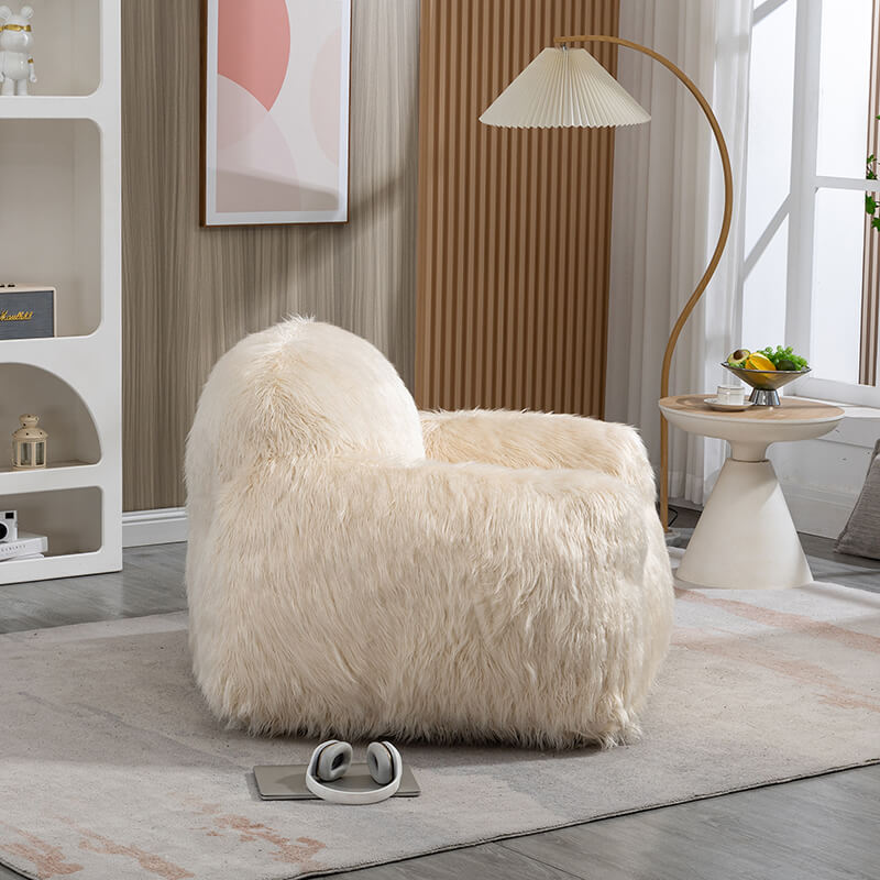 53 Modern Beige Bean Bag Sofa Chair