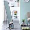 58"L Third Generation Black Solid Wood Frame Large Full-length Decorative Floor Mirror