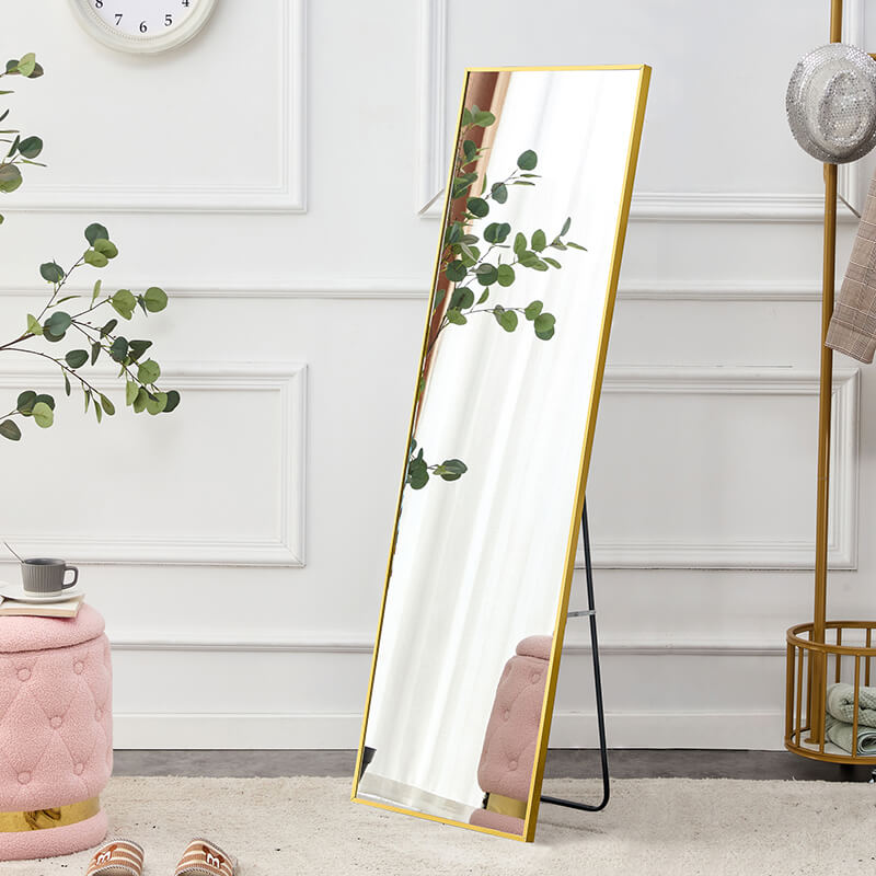 63" Decorative Freestanding and Wall-Mount Full-Length Mirror 