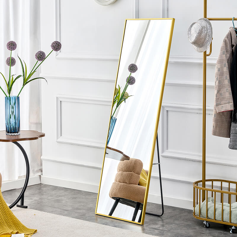 63" Decorative Freestanding and Wall-Mount Full-Length Mirror 