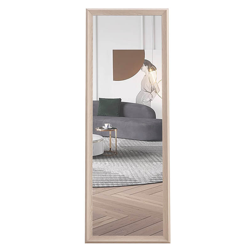 65"L x 22.8W Third Generation Light Oak Solid Wood Frame Large Full-length Decorative Floor Mirror