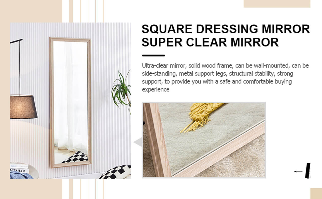 super clear and square dressing glass