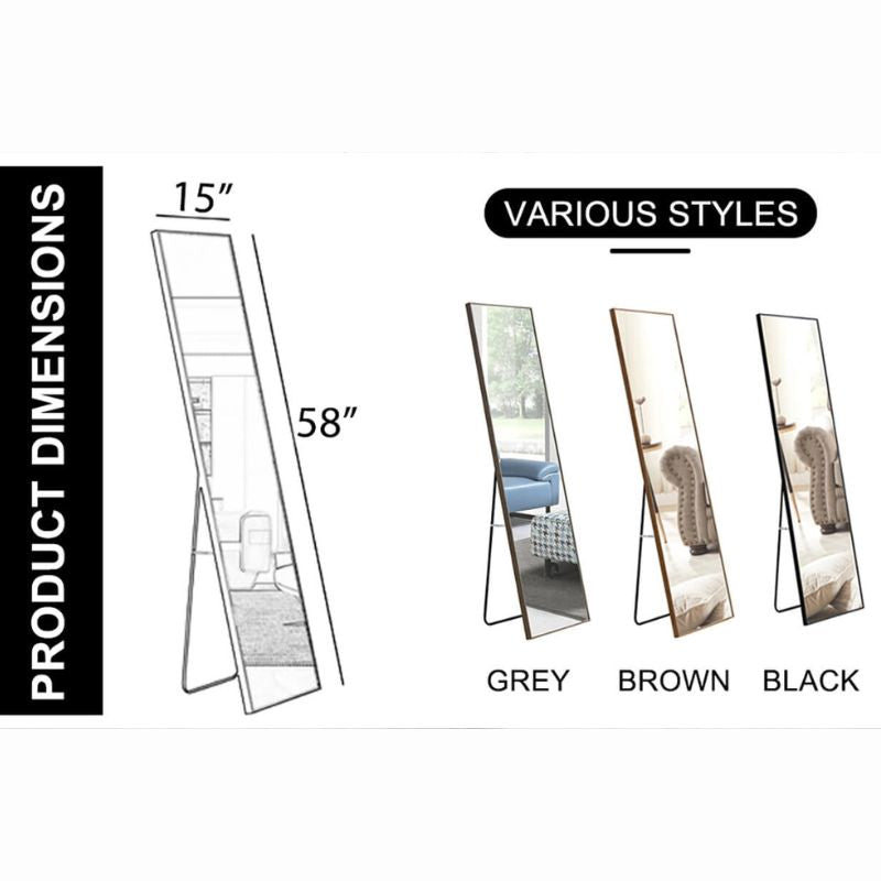 product dimension and various variant styles