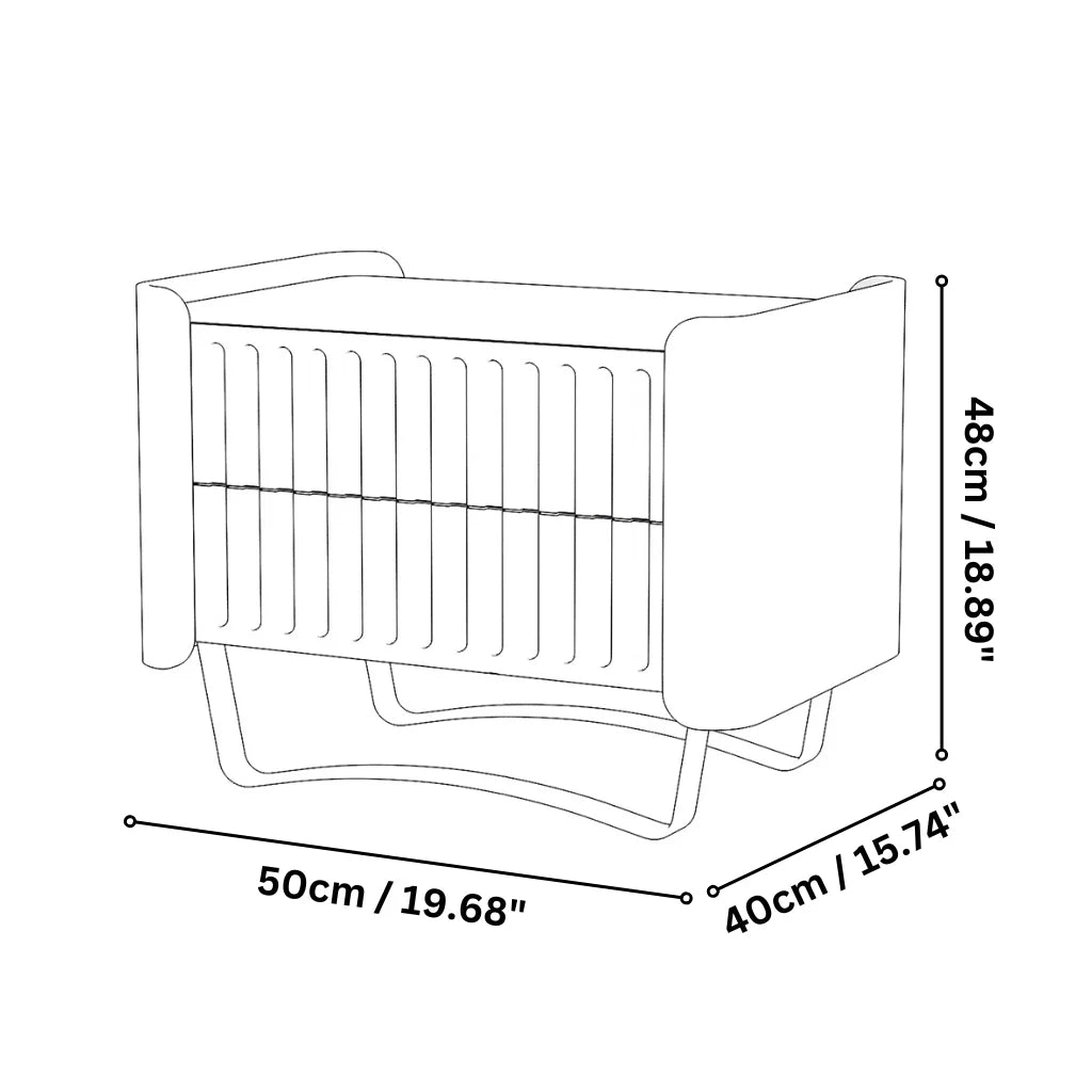 dimensions of a modern nightstand