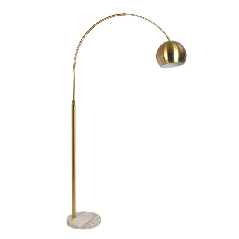 a modern gold floor lamp with height adjustable