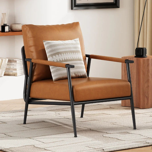 Leather Lounge chair in a modern living space