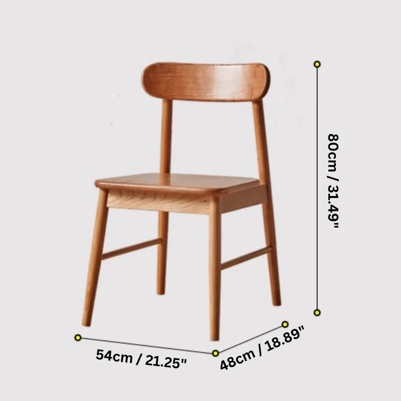 A Wood Dining Chair Dimensions