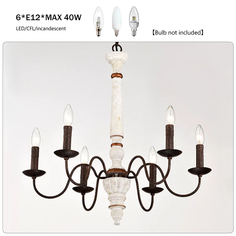 6 E12 bulbs of dining room chandelier