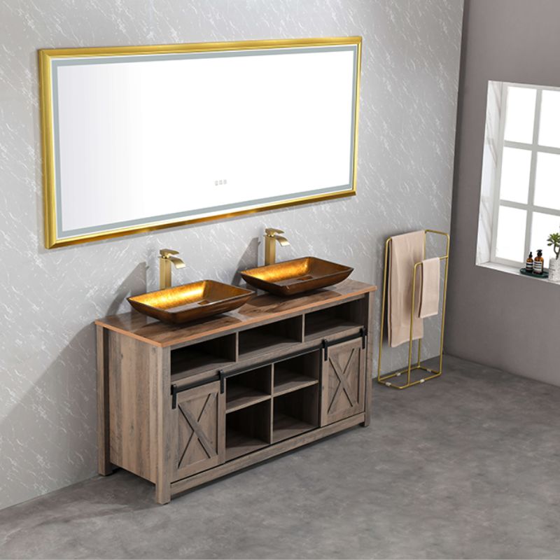 Gold Framed Anti-Fog LED Bathroom Mirror.jpg