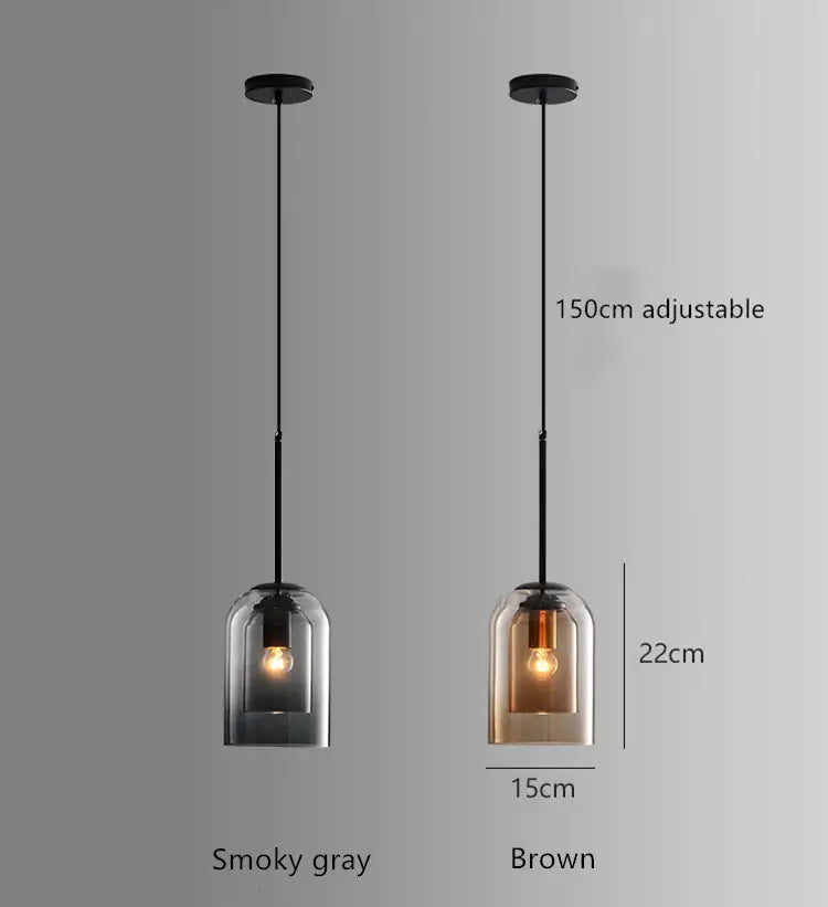 dimensions of a kitchen pendant light