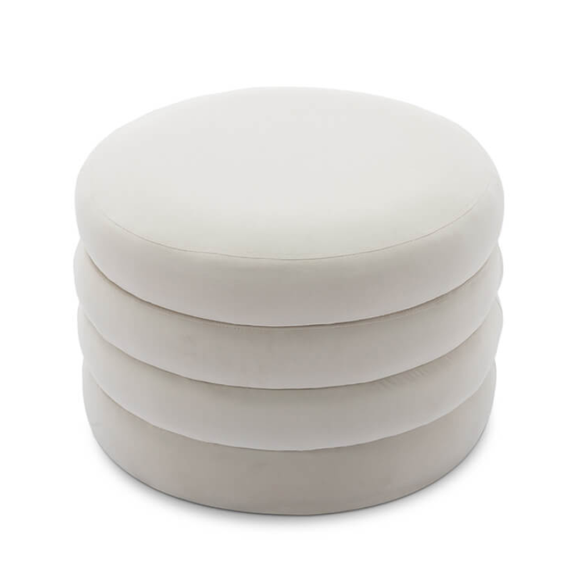 Round Storage Ottoman