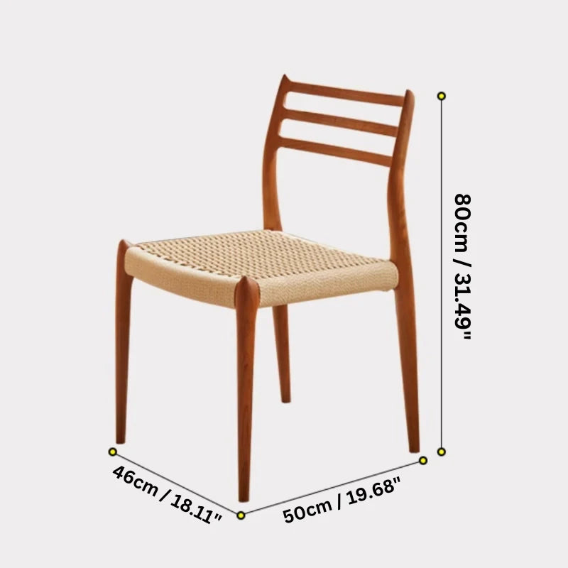 A Wood Dining Chair Dimensions