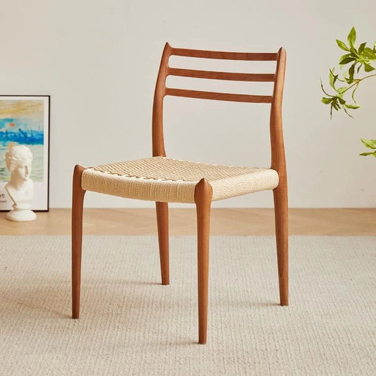 A Wood Dining Chair in a Modern Living Room - CharmyDecor