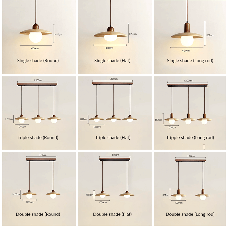 Image showing variants of the kitchen pendant light