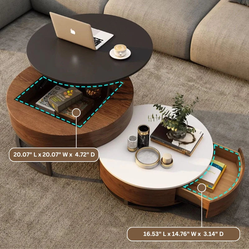 dimensions of a wood lift top coffee table