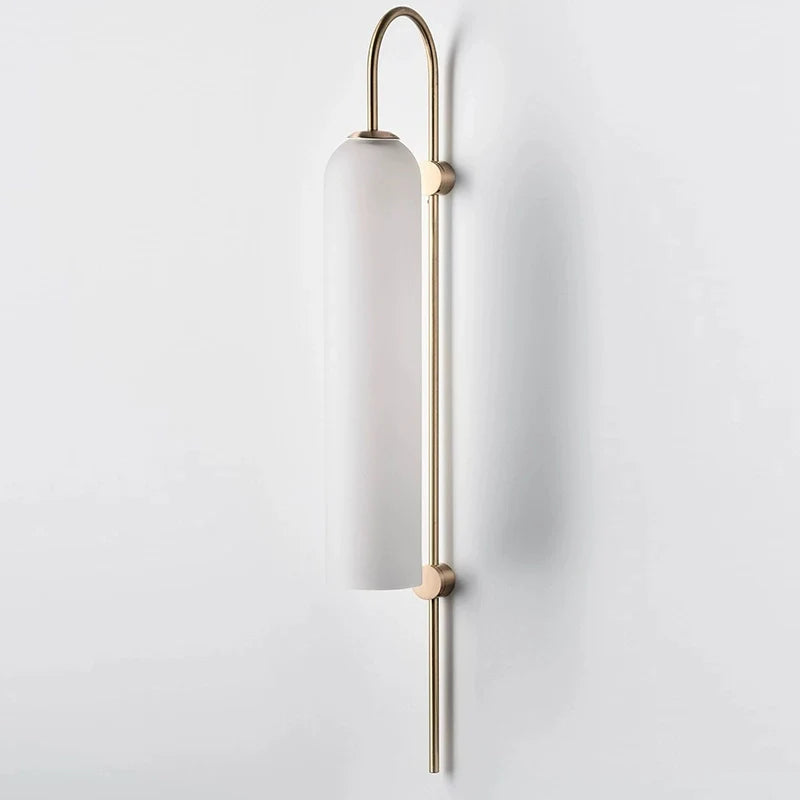 a plug in lamp for walls showcased in a white background