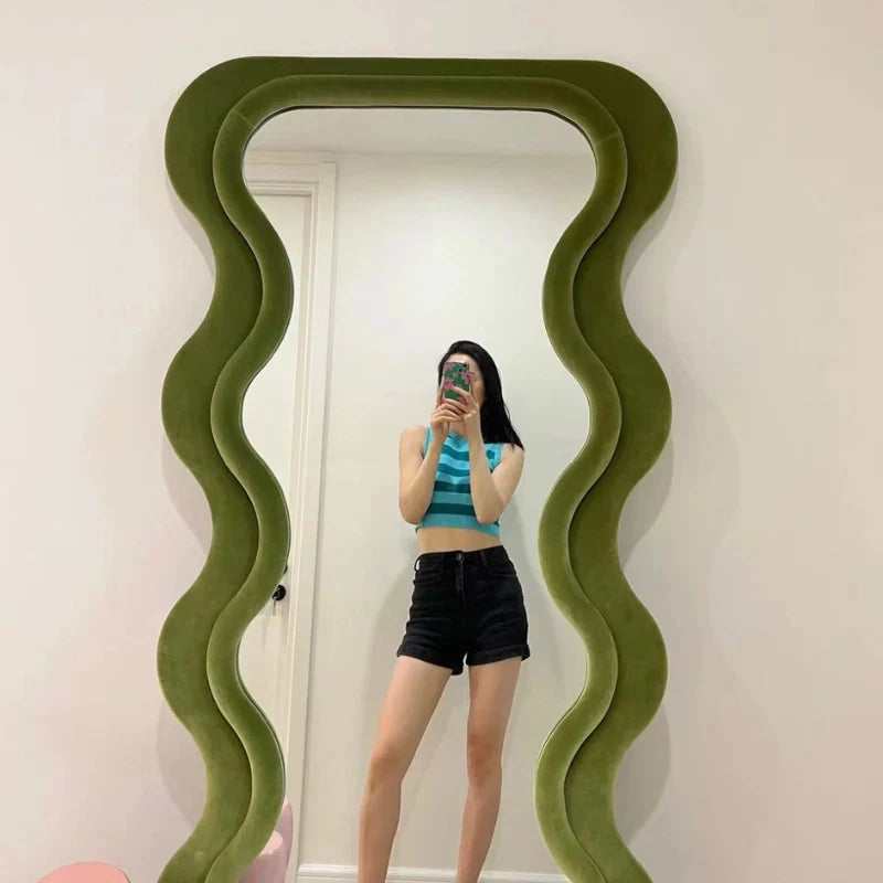 Wavy Floor Mirror