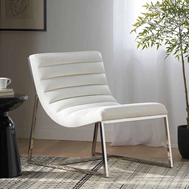 an accent leather chair for a comfortable sitting experience