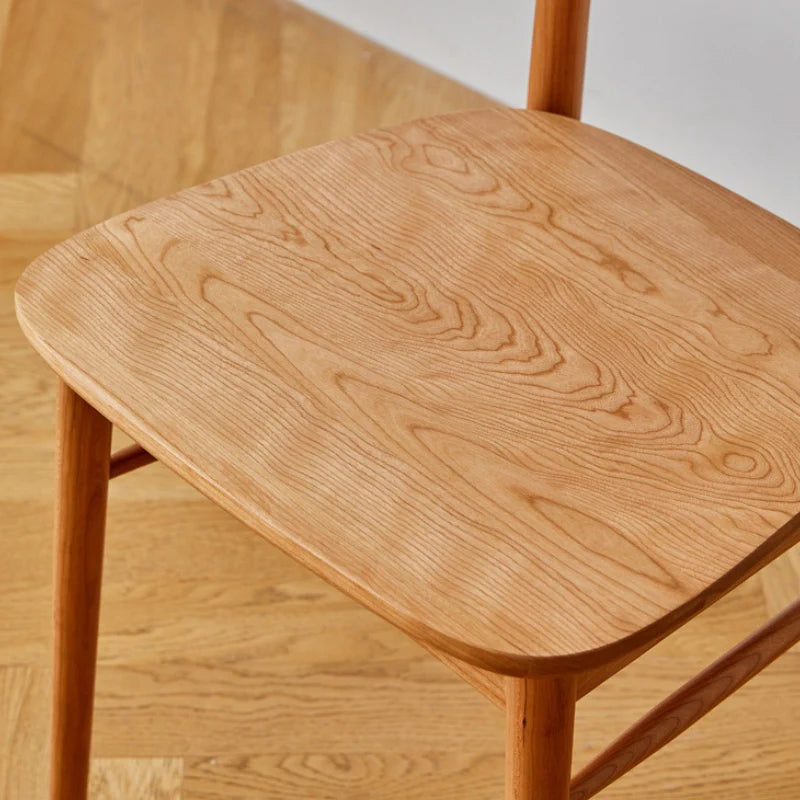 Solid Wood Seat of the Dining Chair 