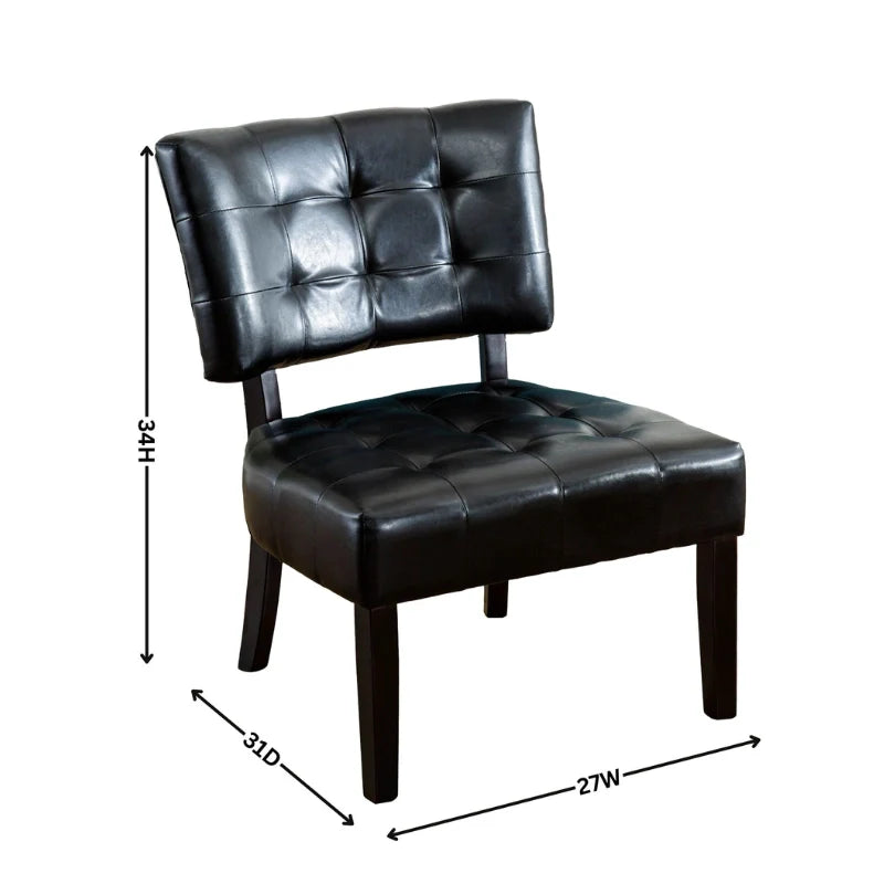 Dimensions of a leather accent chair 