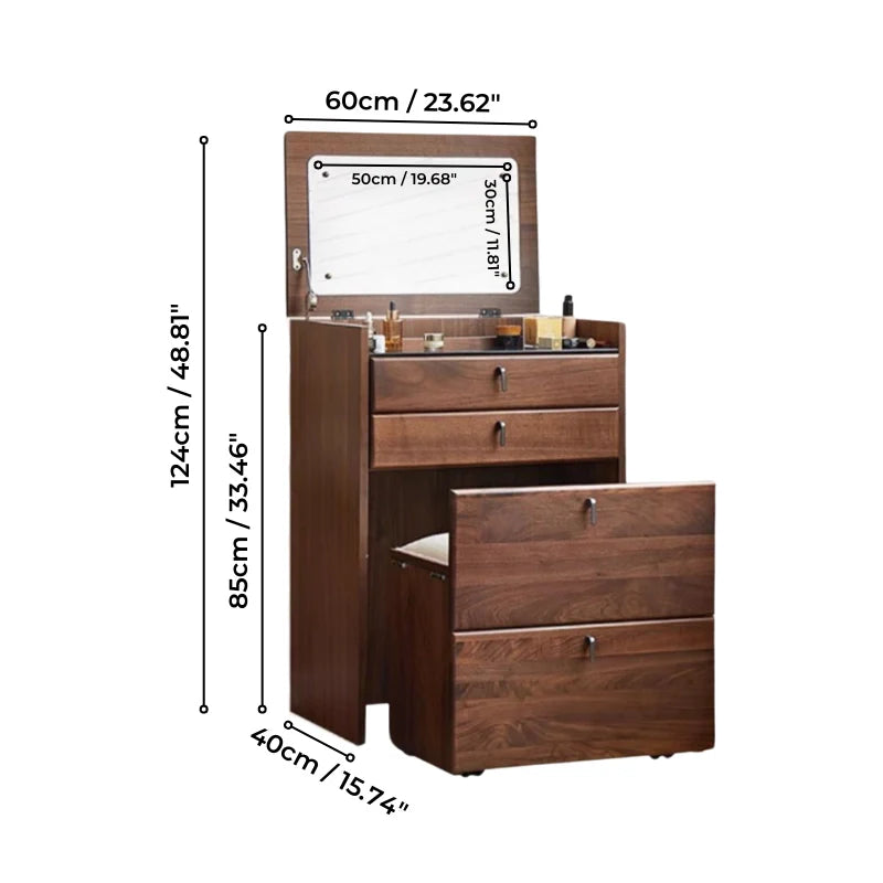 a small makeup vanity dimensions