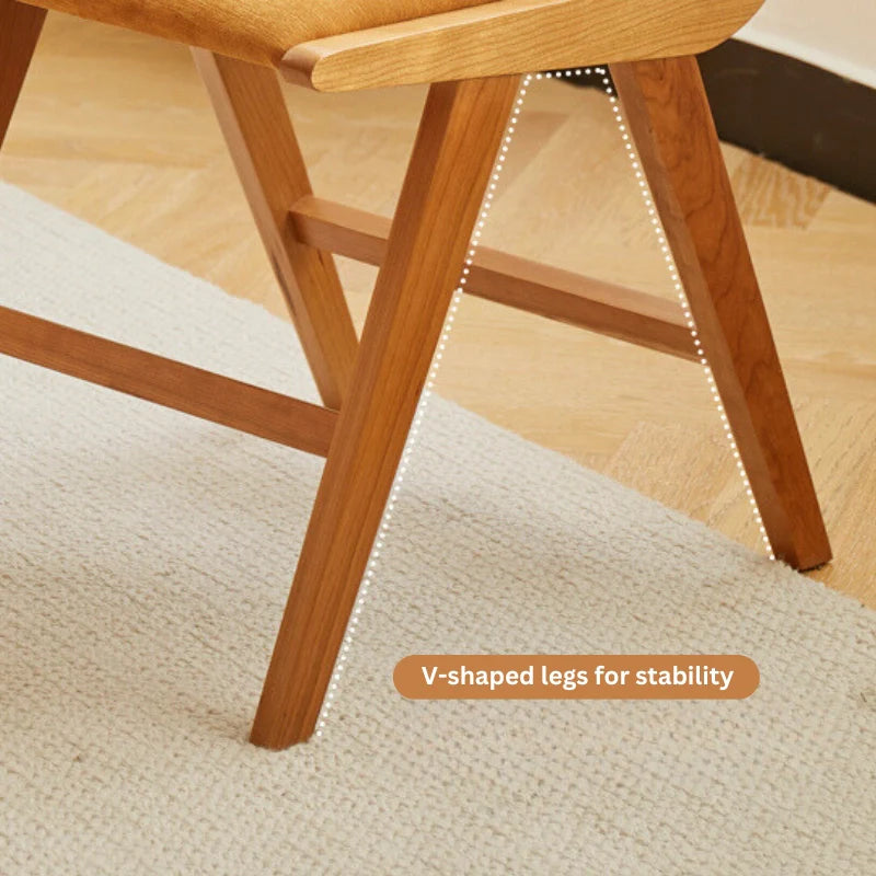 A Rattan Chair Dining with Cushion showcasing its Wooden Base