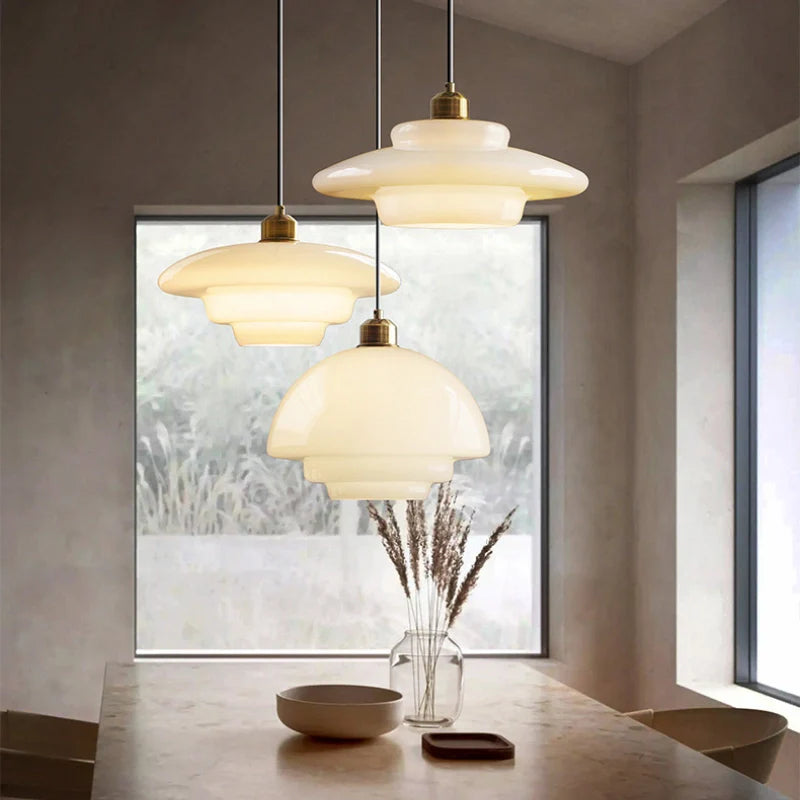 Kitchen Pendant Light hung above a dining table