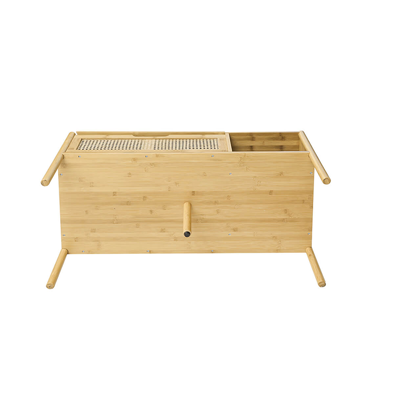 39.4" Natural Bamboo & Rattan Coffee Table