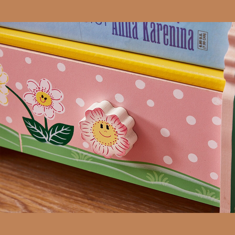 Funnel Hand Painted 3-Tier Flower Bookcase