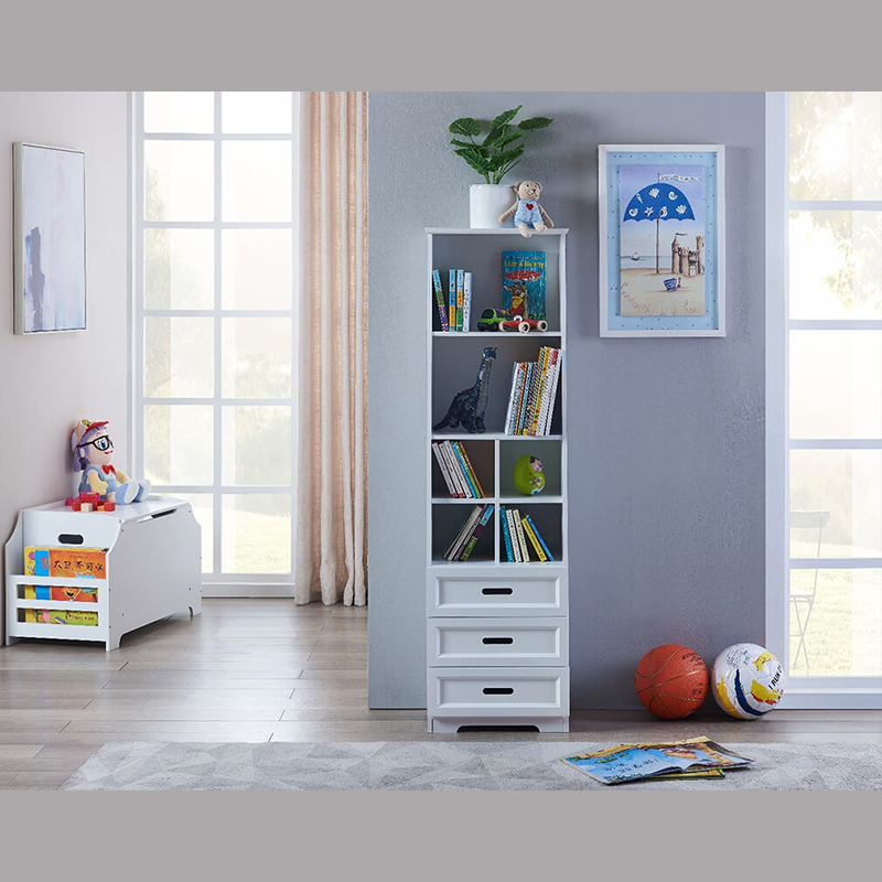 15.7" Classic White Funnel Kids Bookcase