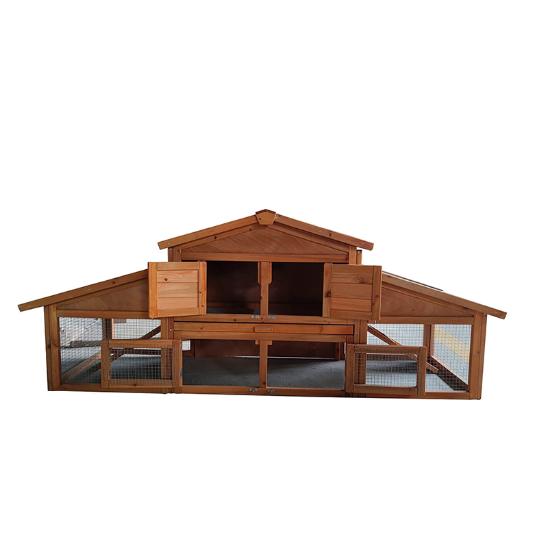 Large Outdoor Wooden 2-Layer Pet House