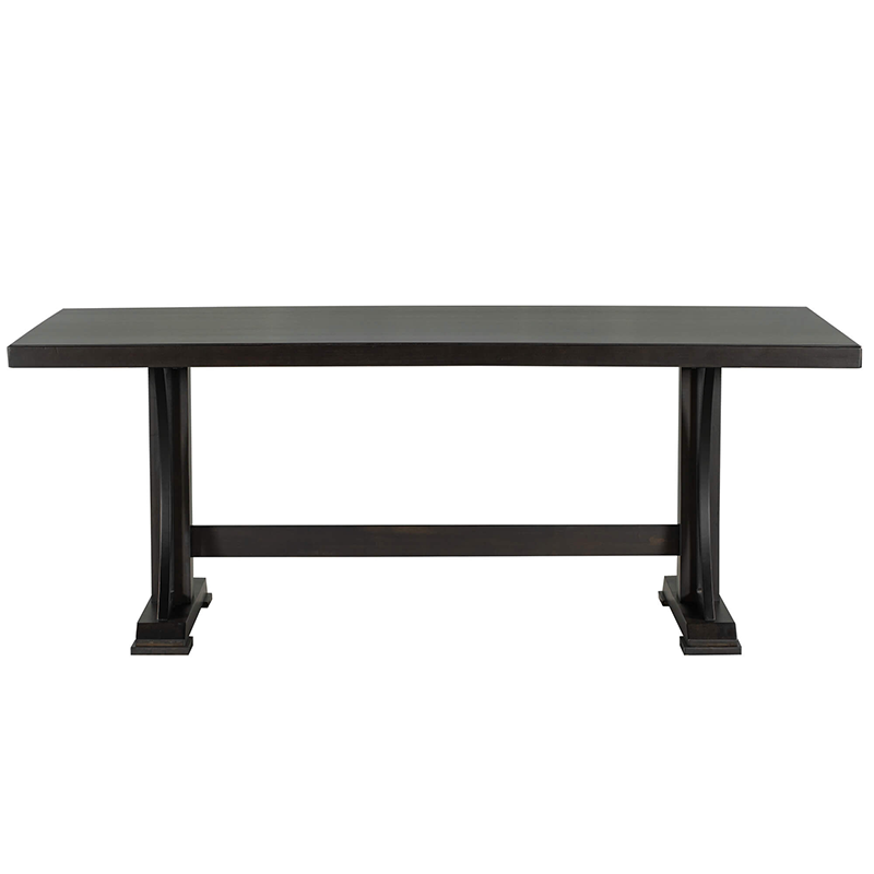 Espresso Wood Rectangular Dining Table