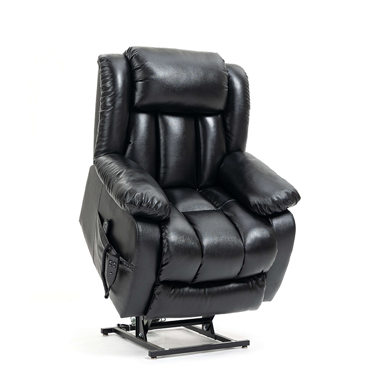 Genuine Leather Power Lift Recliner Chair