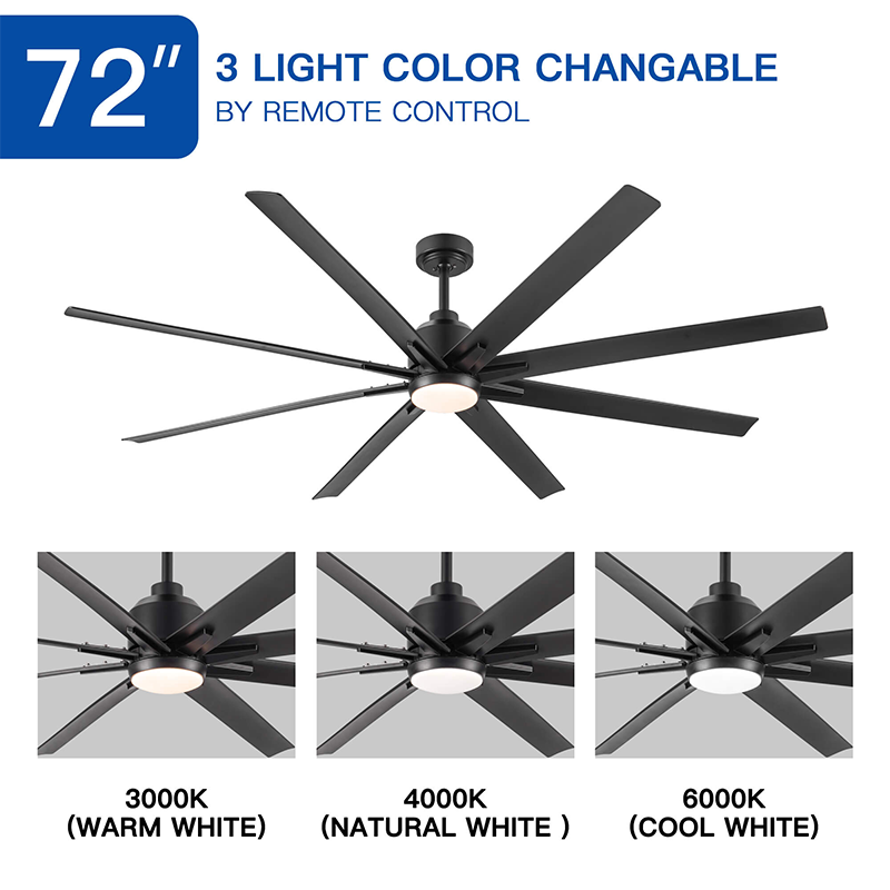 Large Integrated LED Light Ceiling Fan