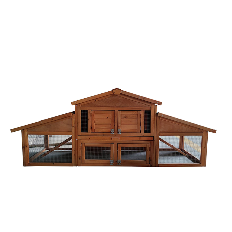 Large Outdoor Wooden 2-Layer Pet House