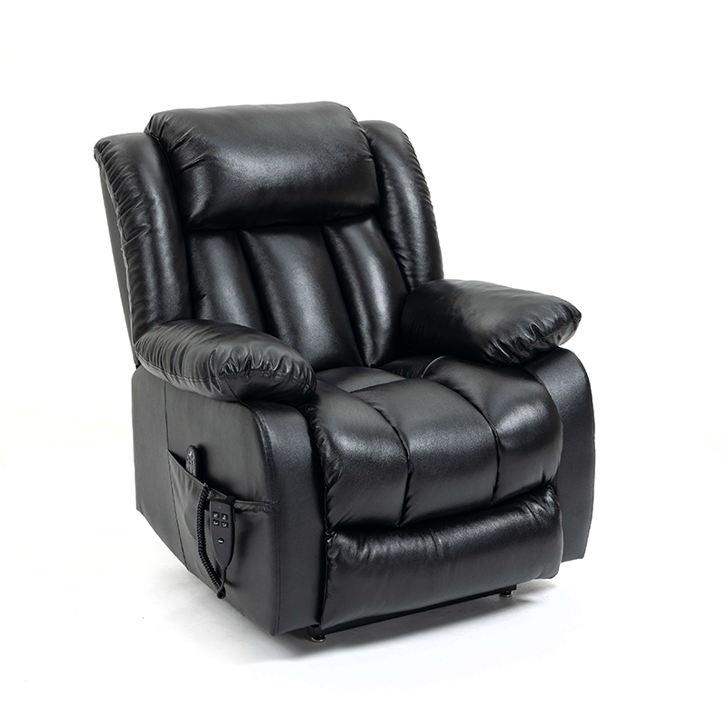 Genuine Leather Power Lift Recliner Chair