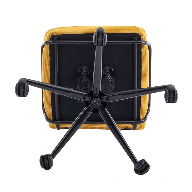 Adjustable Height Yellow Swivel Rolling Chair