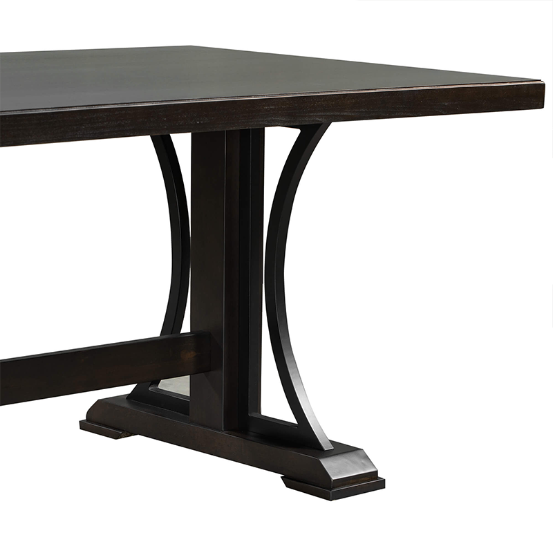 Espresso Wood Rectangular Dining Table