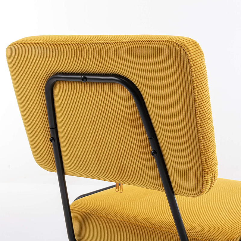 Adjustable Height Yellow Swivel Rolling Chair