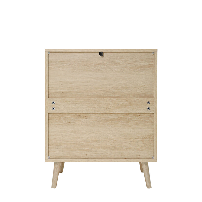 23.6" Natural Particle Board 3-Drawer Cabinet