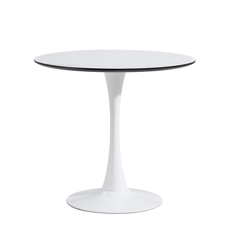 Round Marble Tulip Base Dining Table