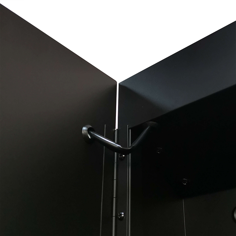 Black Medicine Cabinet Anti-Fog LED Mirror 