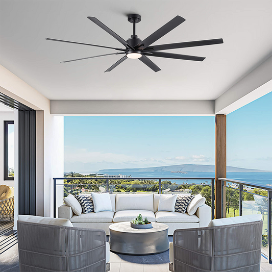 Large Integrated LED Light Ceiling Fan