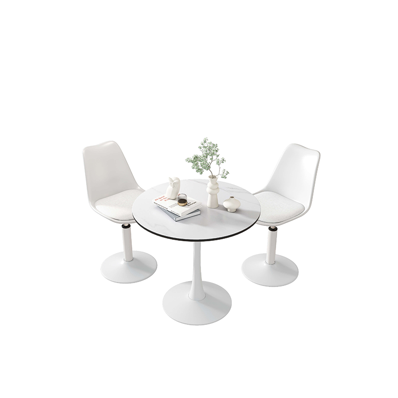 Round Marble Tulip Base Dining Table