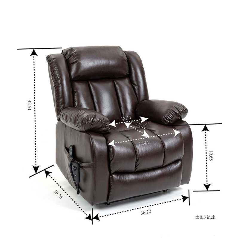 Faux Leather Dual Motor Recliner Chair