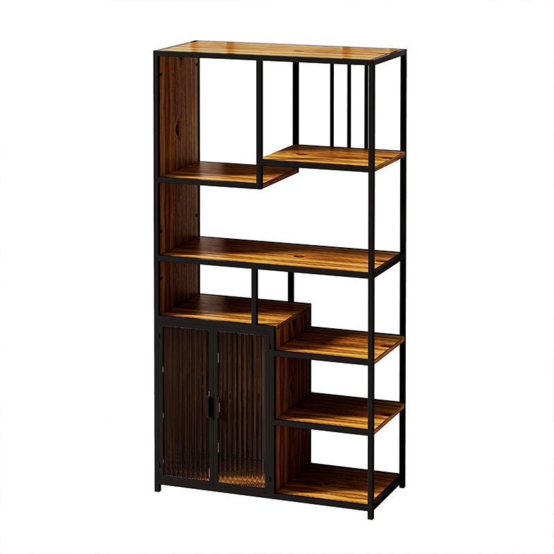 Multipurpose Black & Brown Storage Bookshelf