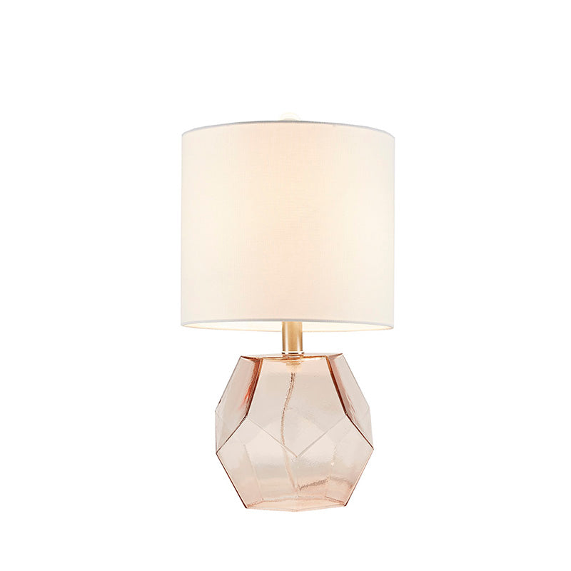 10 Bella Pink Bella Geometric Glass Table Lamp