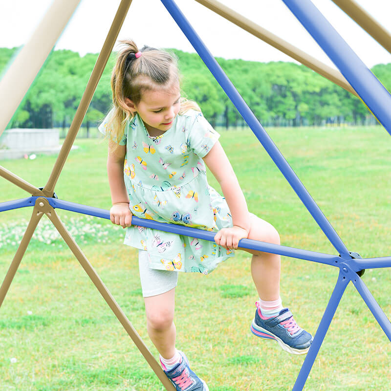 kids climber with canopy and playmat